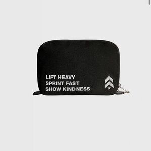 Barry's Bootcamp Black Zipper Pouch Toiletry or Tech Organizer. NWT